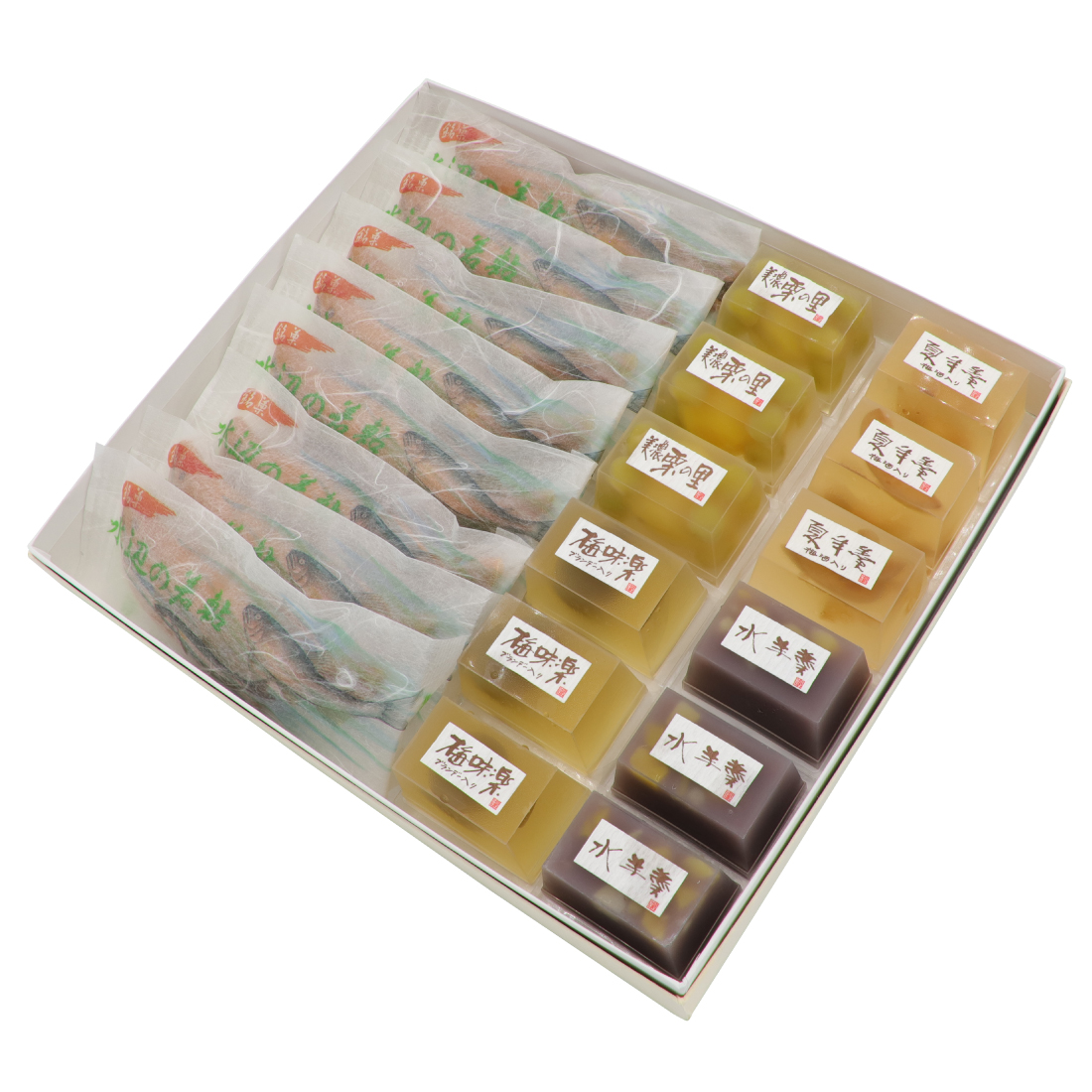 夏菓子（若鮎8個・水菓子12個）詰合せ【 夏季限定 】